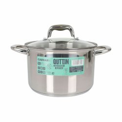 Kastrull med glaslock Quttin Caesar Stl  22 x 14,5 cm (4 antal