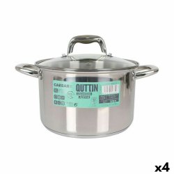 Kastrull med glaslock Quttin Caesar Stl  22 x 14,5 cm (4 antal