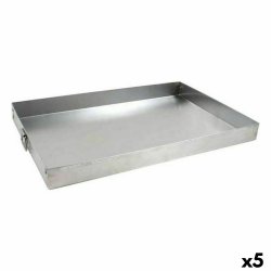 Rektangulr bakform VR Silvrig Aluminium 42 x 28,5 x 3,5 cm (5 a