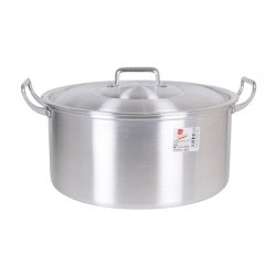 Kastrull med lock Aluminium 43 x 36 x 16 cm (3 antal)