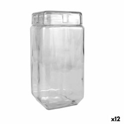 Burk La Mediterrnea Glas 2,2 L 11 x 11 x 22,5 cm Fyrkantig (12