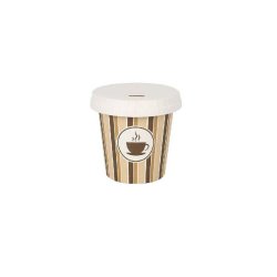 Glasset Algon Med lock Engngsanvndning Kaffe/ Caf Papp 10 Del