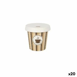 Glasset Algon Med lock Engngsanvndning Kaffe/ Caf Papp 10 Del