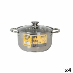 Kastrull med glaslock Quttin New neron Stl 8 L (4 antal)