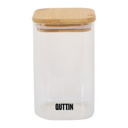 Behllare fr matkonservering Quttin Bambu Borosilikatglas 720 m