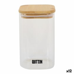 Behllare fr matkonservering Quttin Bambu Borosilikatglas 720 m