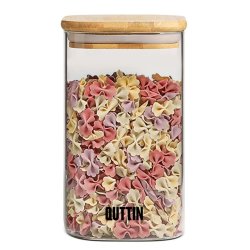 Behllare fr matkonservering Quttin Bambu Borosilikatglas 720 m