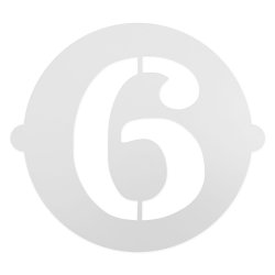 Trtmall Algon 25 cm Siffror 6 (36 antal)