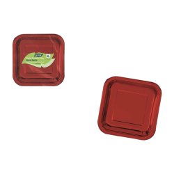 Tallriksset Algon Rd 20 cm 10 Delar (18 antal)