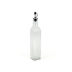 Oljeflaska Anna Transparent Silvrig Glas 0,5 L (24 antal)