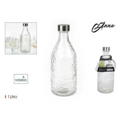 Glasflaska La Mediterrnea Metall Glas 1 L (12 antal)