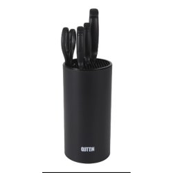 Set med kksknivar och hllare Quttin Nero 5 Delar (2 antal)