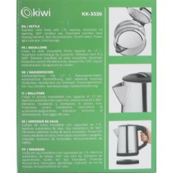 Vattenkokare Kiwi Stl 1800 W 1,7 L (4 antal)