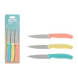 Set med skalknivar Quttin Basic Multicolour Rostfritt stl 9 cm