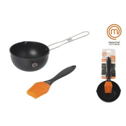 Set med Redskap fr Barbecue MasterChef 11,5 X 6 cm Pensel (12 a