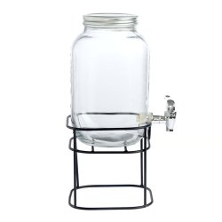 Dryckdispenser La Mediterrnea Rustik Metall Glas 4 L 17 x 17 x