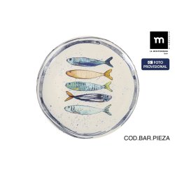 Platt skl La Mediterrnea Peixe  26 cm (6 antal)