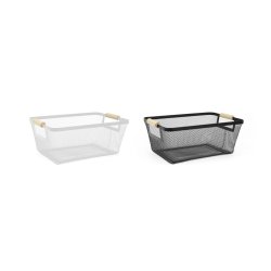 Multifunktionell korg Confortime Metall 33,2 x 22,6 x 13,5 cm (1