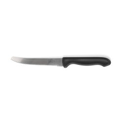 Set med kttknivar Cuyfor Svart Silvrig 12 cm 6 Delar (24 antal)