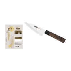 Kkskniv Quttin DEBA Takamura Brun Silvrig 11 cm (12 antal)