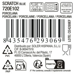 Servingsfat La Mediterrnea Scratch blue (12 antal)