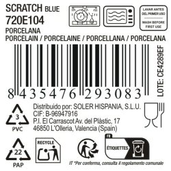 Servingsfat La Mediterrnea Scratch blue (6 antal)