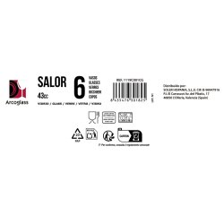 Set med snapsglas La Mediterrnea Salor 6 Delar (12 antal)