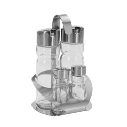 Kryddset Transparent Silvrig (12 antal)