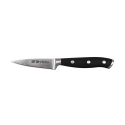 Skalkniv Quttin Bull Svart Silvrig Rostfritt stl 9 cm (4 antal)