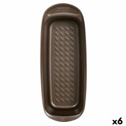 Ugnsform Pyrex Asimetria Rektangulr Svart Metall  30 cm (6 ant