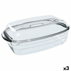 Ugnsform  Cuisine Rektangulr Med lock 37,5 x 22,5 x 10,6 cm Tr