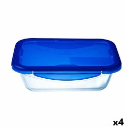 Hermetisk matlda Pyrex Cook&go 30 x 23 cm 3,3 L Rektangulr Bl