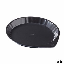 Kakform Pyrex Magic Svart Metall Platt Rund  27 cm 6 antal