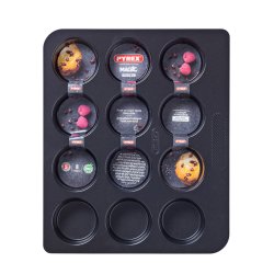 Muffinsbricka Pyrex Magic Svart 31 x 26 x 4 cm (6 antal)