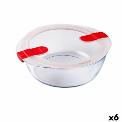 Hermetisk matlda Pyrex Cook&heat 26 x 23 x 8 cm 2,3 L Rd Glas