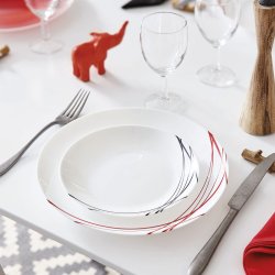 Dessert Arcopal Domitille Dvobarvna Glas ( 18 cm) (12 antal)