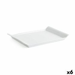 Snacksbricka Quid Gastro Fresh 26 x 18 cm Keramik Vit (6 antal)