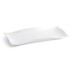 Platt skl Quid Gastro Fun Vit Keramik 29,5 x 11 x 3 cm (6 antal