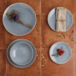 Platt skl Ariane Terra Bl Keramik 30 x 27 cm (6 antal)