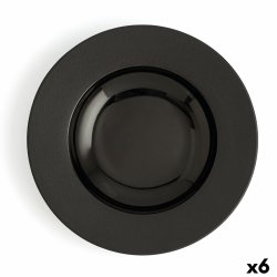 Djup tallrik Ariane Antracita Svart Keramik  26 cm (6 antal)