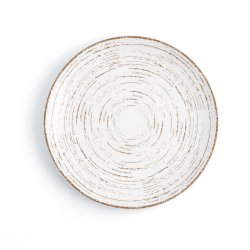 Platt skl Ariane Tornado White Dvobarvna Keramik  21 cm (12 an