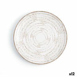 Platt skl Ariane Tornado White Dvobarvna Keramik  21 cm (12 an