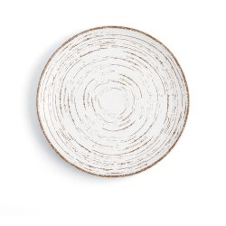 Platt skl Ariane Tornado White Dvobarvna Keramik (6 antal)