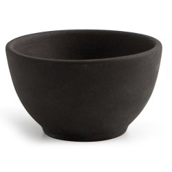 Snacksskl Quid Mineral Gres Svart Keramik 9 x 5 cm (18 antal)