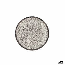 Platt skl Ariane Rock Svart Keramik  21 cm (12 antal)