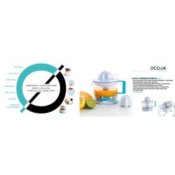 Elektrisk Juicepress Dcook Gallery Vit 40 W 500 ml 6 antal