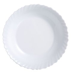 Platt skl Luminarc Feston Vit Glas 25 cm (24 antal)