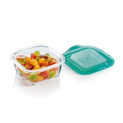 Fyrkantig matlda med lock Luminarc Keep'n Lagon 760 ml 13 x 6 c