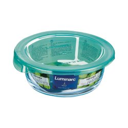 Rund matlda med lock Luminarc Keep'n Lagon Turkos 420 ml 11,5 x