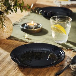 Dessert Luminarc Pampille Svart Glas (19 cm) (24 antal)